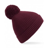 Beechfield - Engineered knit ribbed pom pom beanie - BC382