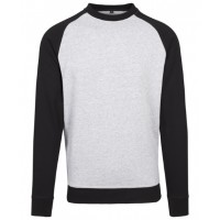 Build Your Brand - Raglan crew neck - BY076