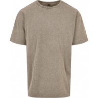 Build Your Brand - Acid washed heavy oversized tee - BY189