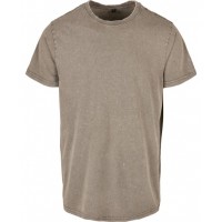 Build Your Brand - Acid washed round neck tee - BY190