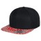 Black/Bandana Red