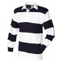 Front Row - Sewn stripe long sleeve rugby shirt - FR08M