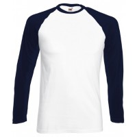 Fruit Of The Loom - Long sleeve baseball T - SS028