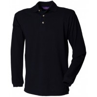 Henbury - Long sleeve cotton polo shirt - HB105