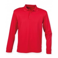 Henbury - Long sleeve Coolplus® polo shirt - HB478