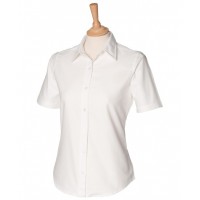 Henbury - Women's short sleeve classic Oxford shirt - HB516