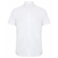 Henbury - Modern short sleeve Oxford shirt - HB517