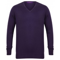 Henbury - 12 gauge v-neck jumper - HB720