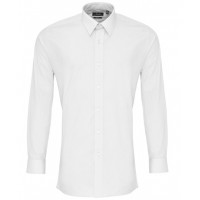 Premier - Poplin fitted long sleeve shirt - PR204