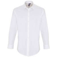 Premier - Stretch fit cotton poplin long sleeve shirt - PR244