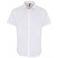 Premier - Stretch fit cotton poplin short sleeve shirt - PR246