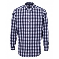 Premier - Mulligan check cotton long sleeve shirt - PR250