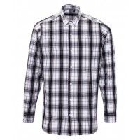 Premier - Ginmill check cotton long sleeve shirt - PR254