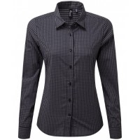 Premier - Women's Maxton check long sleeve shirt - PR352