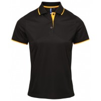 Premier - Women's contrast Coolchecker® polo - PR619