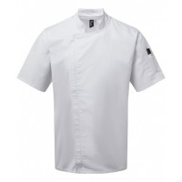 Premier - Chef's zip-close short sleeve jacket - PR906