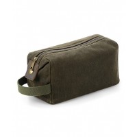 Quadra - Heritage waxed canvas wash bag - QD651