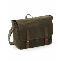 Quadra - Heritage waxed canvas messenger - QD653