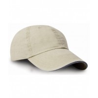 Result Headwear - Washed fine line cotton cap with sandwich peak - RC54X