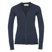 Russell Collection - Women's v-neck knitted cardigan - J715F