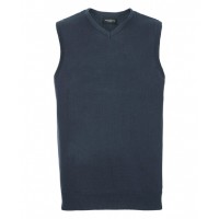 Russell Collection - V-neck sleeveless knitted sweater - J716M