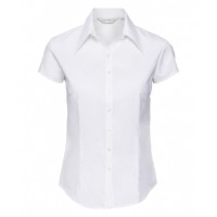 Russell Collection - Women’s cap sleeve Tencel® fitted shirt - J955F