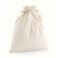 Westford Mill - Organic cotton drawcord bag - WM118