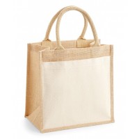 Westford Mill - Cotton pocket jute midi tote - WM426