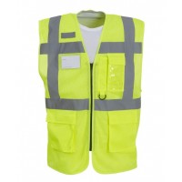 Yoko - Hi-vis top cool open-mesh executive waistcoat (HVW820) - YK015