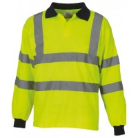 Yoko - Hi-vis long sleeve polo (HVJ310) - YK021