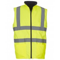 Yoko - Hi-vis reversible fleece bodywarmer (HV008F) - YK041