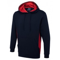 Uneek - Two Tone Hooded Sweatshirt - UC517