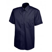 Uneek - Mens Pinpoint Oxford Half Sleeve Shirt - UC702