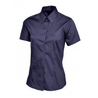 Uneek - Ladies Pinpoint Oxford Half Sleeve Shirt - UC704